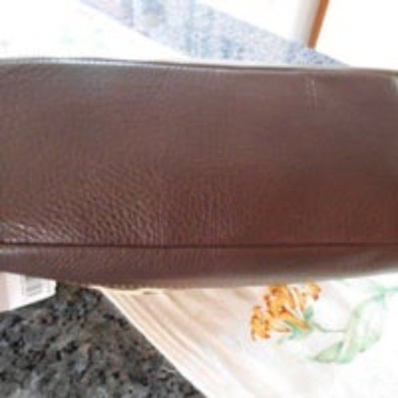 COACH PARK SIGNATURE FLAP LARGE SHOULDER BAG  SV / KHAKI / MAHOGANY F23933   NWT - Picture 12 of 12